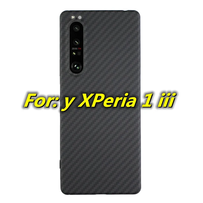

Чехол из настоящего углеродного волокна для Sony XPeria 1 Iii, чехол из углеродного волокна, чехол из арамидного волокна, чехол для XPeria 1 Iii, Ультратонкий защитный чехол для телефона