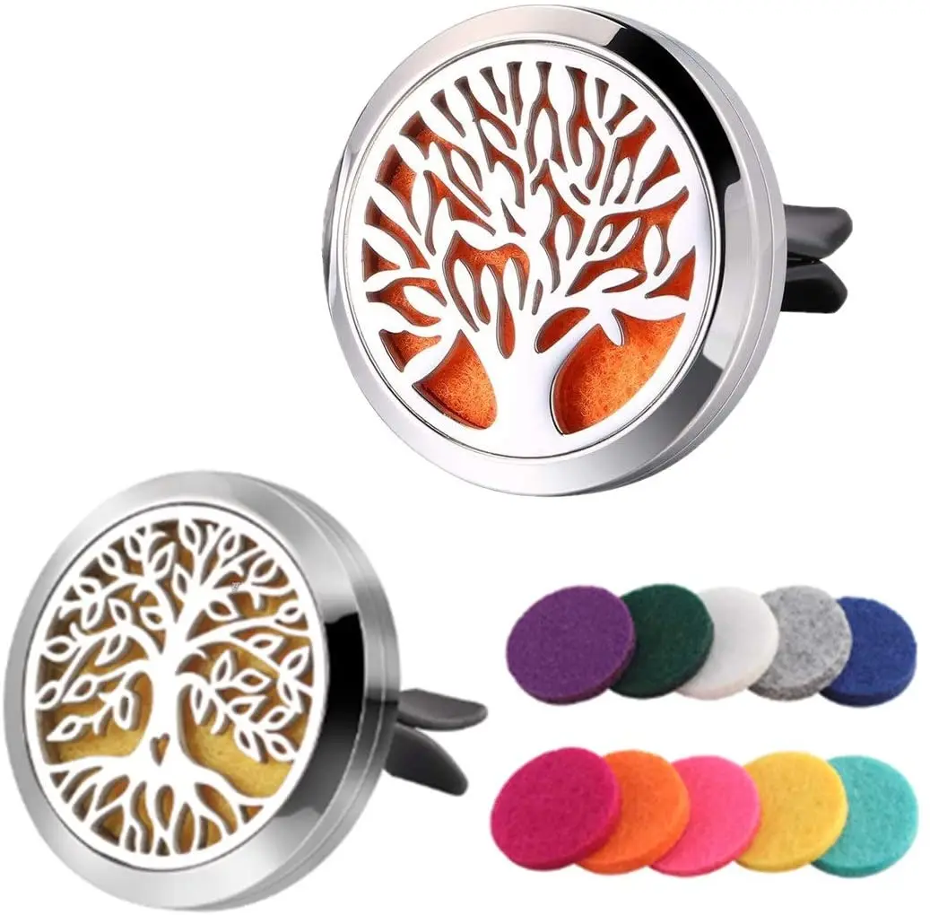 Refillable Car Air Freshener Smell Perfume Diffuser Clip Auto Vent