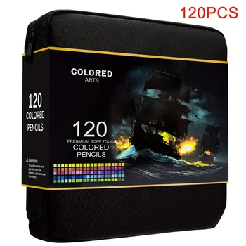 72/120 Matite colorate con cerniera | Cavi dai colori morbidi di qualità per artisti, professionisti e coloranti adulti 1