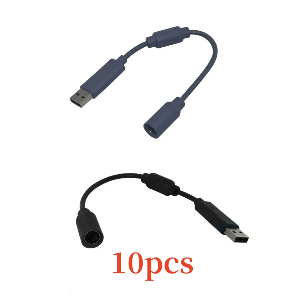 10Pcs Usb Breakaway Cable Line Per Microsoft Xbox360 Per Xbox 360 Pc Cable Off Cord Adapter Con Filtro