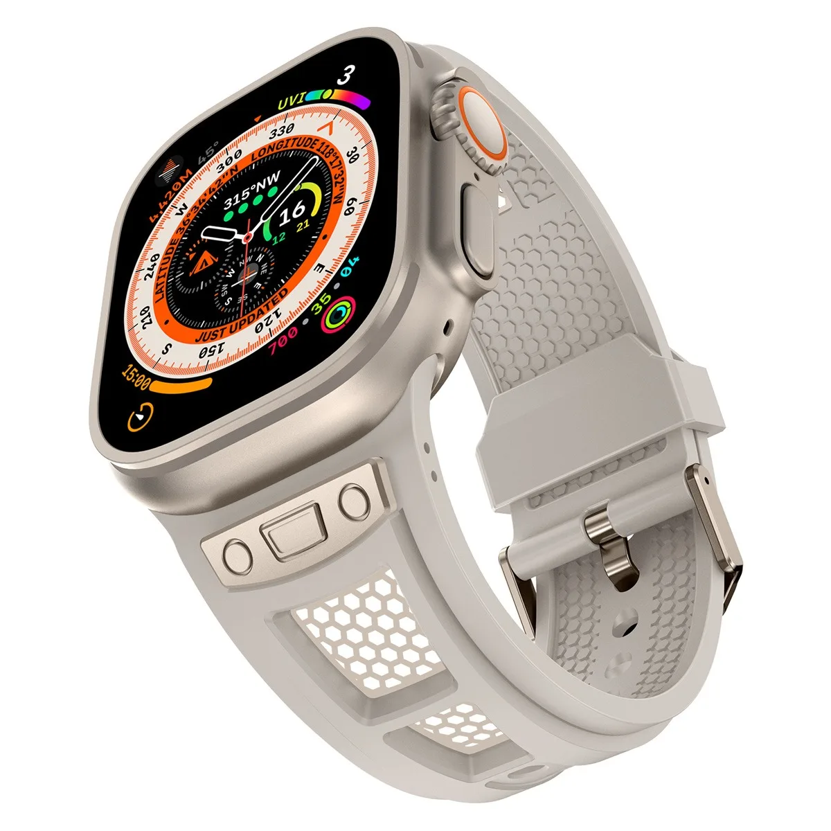 Uhrenarmband für iWatch 42/44/45/49 mm, modisches Metallarmband für die Uhrenserie Ultra2 Se 9/8/7/6_voghion.com