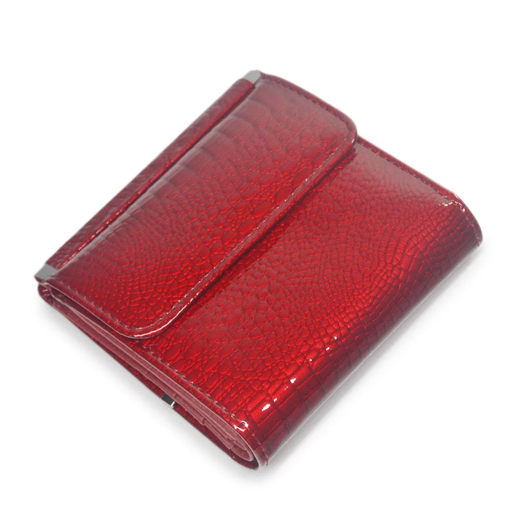Fashion Women\'s Wallet with Magnetic Clasp Short Multifunctional Alligator luxury ladies wallet  female Mini ID card holder