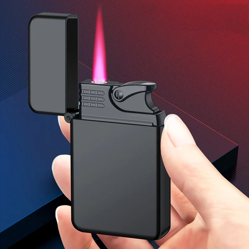 Waterproof Metal Lighter Direct Cigar Lighter for Men butane gas lighter cigarette lighter