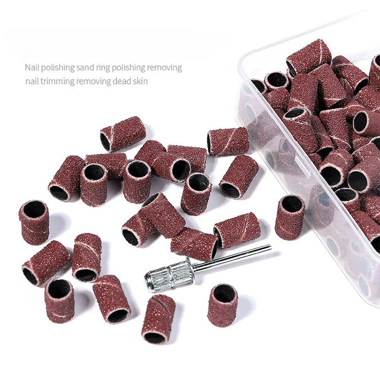 80    /120    /180    매니큐어 헤드 샌드 링 링 샤프트 네일 리무버 전기 드릴 액세서리 네일 도구에 적합한 죽은 피부