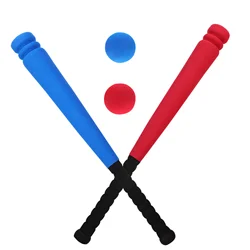 Baseball Bat Kids Set Toy Children Foam Plaything Cricket Sports Toddler Outdoor T Toys Game Kit 5 Practice Beach Safe Tee Tball
