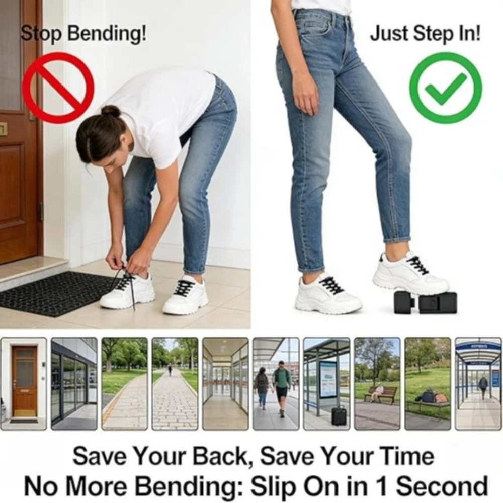 Elastic No-Tie Shoelaces with Buckle Design