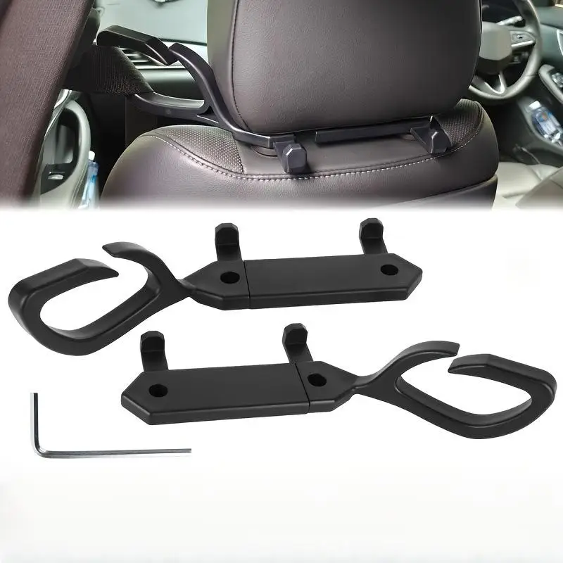 Gancio Universale per Cintura di Sicurezza Auto, Clip di Stoccaggio in ABS Durevole per Borsa e Bottiglia, Ideale per Viaggi in Famiglia