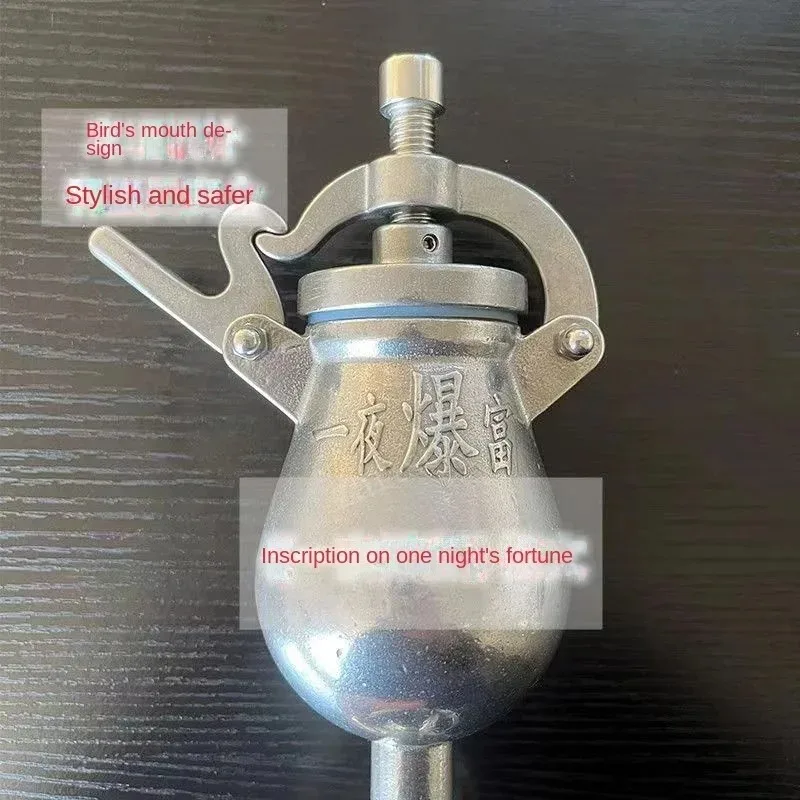 100ML Stainless Steel Mini Popcorn Machine Old-fashioned Small Hand-cranked Popcorn Machine