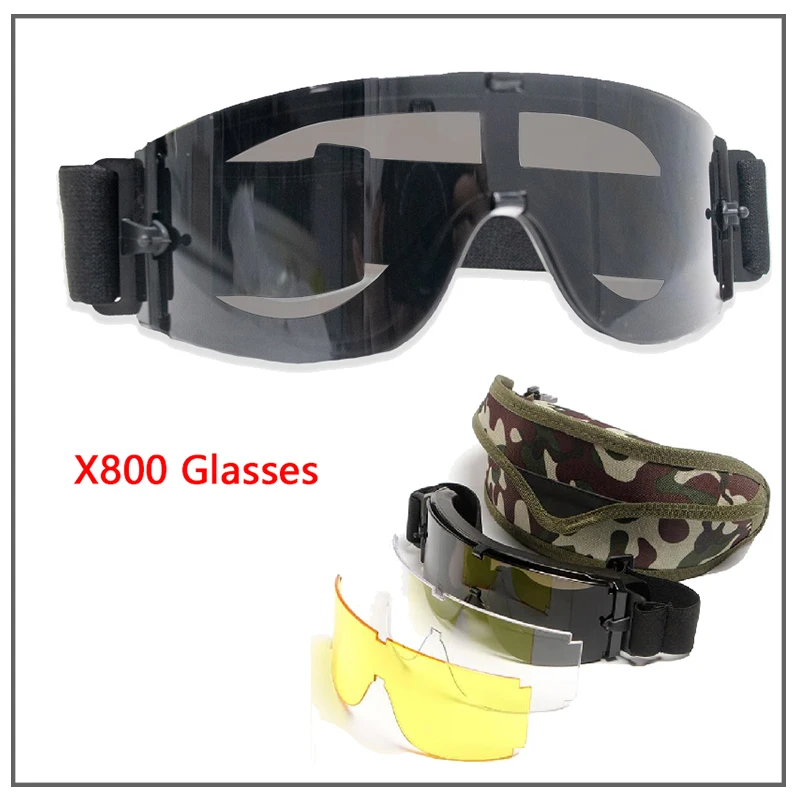 Special Forces Tactical Glasses Bulletproof Shooting Goggles X800 Explosion proof War Games Windproof Sandproof