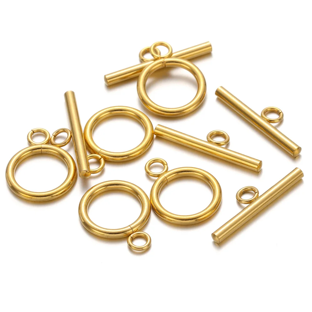 5set Stainless Steel OT Clasps Bracelet Toggle Clasp Connectors for DIY