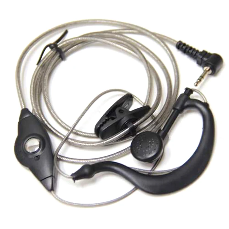 1 Pin 2.5mm G-Shaped Ear Hook Headset Earphone PTT Mic Microphone for Motorola Talkabout Radio TLKR T3 T4 T60 T80 MR350R MH230R