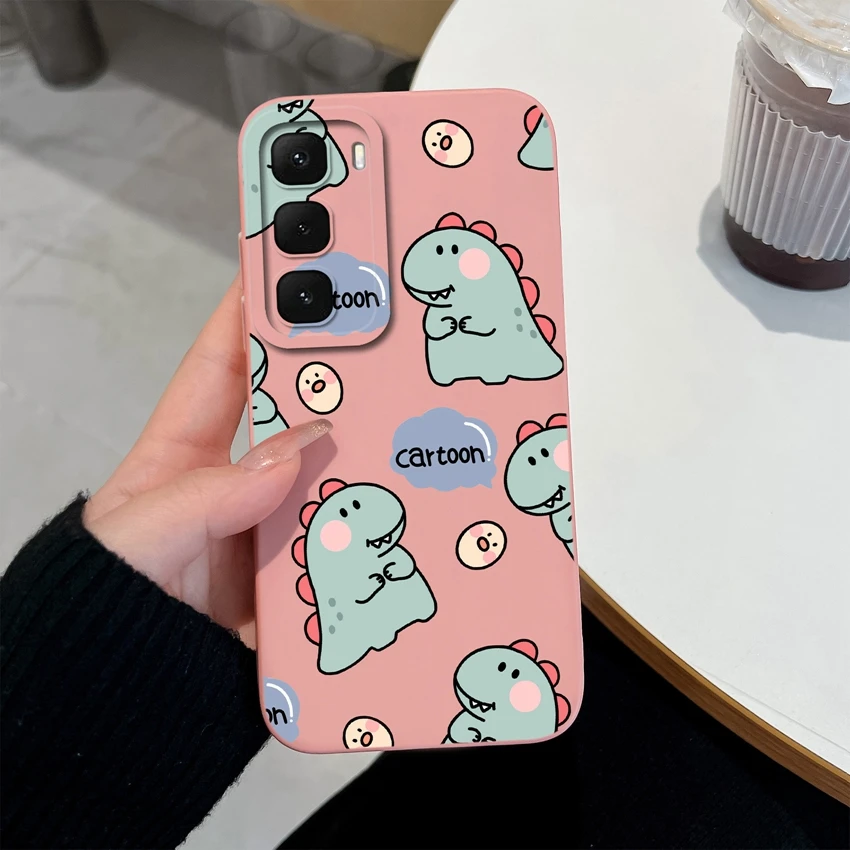 Cute Cartoon Avocado Pattern Slim Liquid Silicone Shockproof Protective Soft Back Phone Case