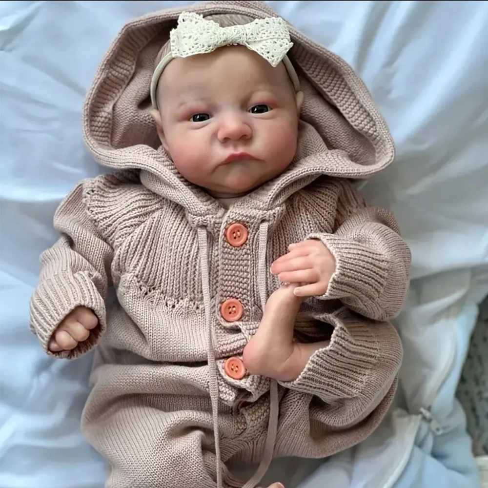 Levi Awake, An Allgel 49cm Lifelike Baby Reborn Reallist Solid