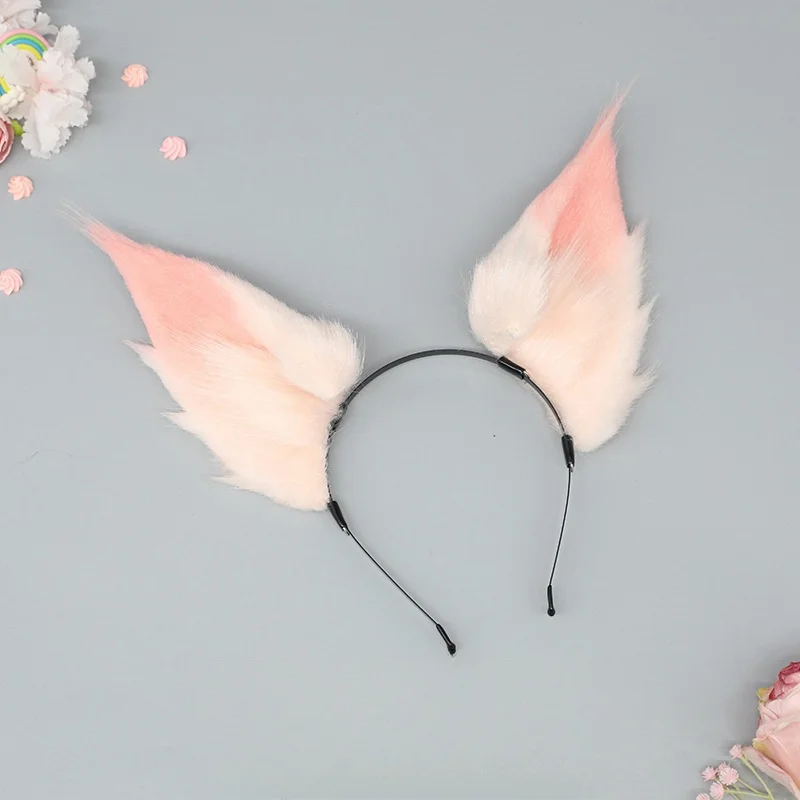 Plüsch Niedliches Tier Fuchs Katze Ohr Stirnband Cosplay Kopfbedeckung Cartoon Haarschmuck für Bühnenauftritt Comic-Con Party – Detail 2
