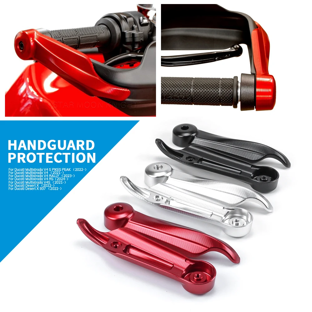 

For Ducati Multistrada V4 2021 2022- Desert X DesertX Motorcycle Handlebar Handguard Protection Sliders Hand Guard Protector