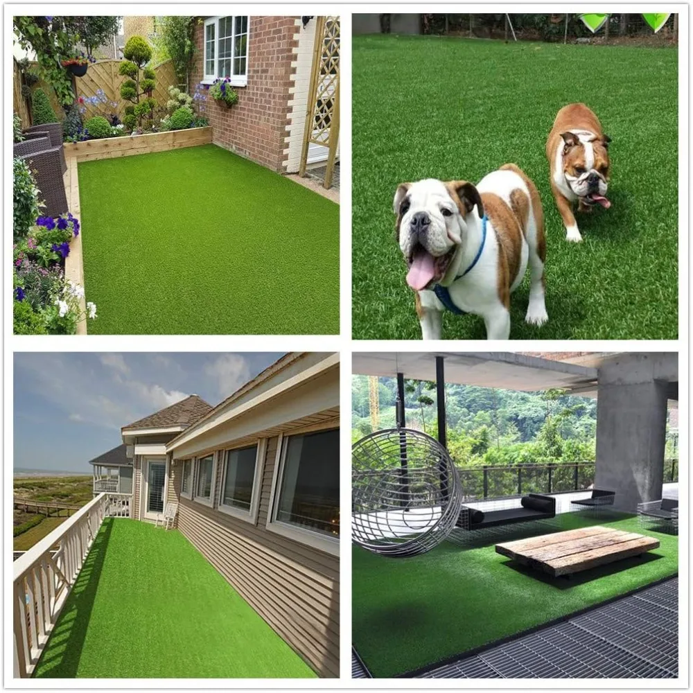

Artificial grass carpet 6.5 feet x 10 feet, indoor and outdoor garden lawn synthetic turf mat - thick artificial grass