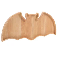 Halloween Dinnerware Tray Pastry Snack Platter Fruit Serving Plate Bread Tea Wood for Party 1