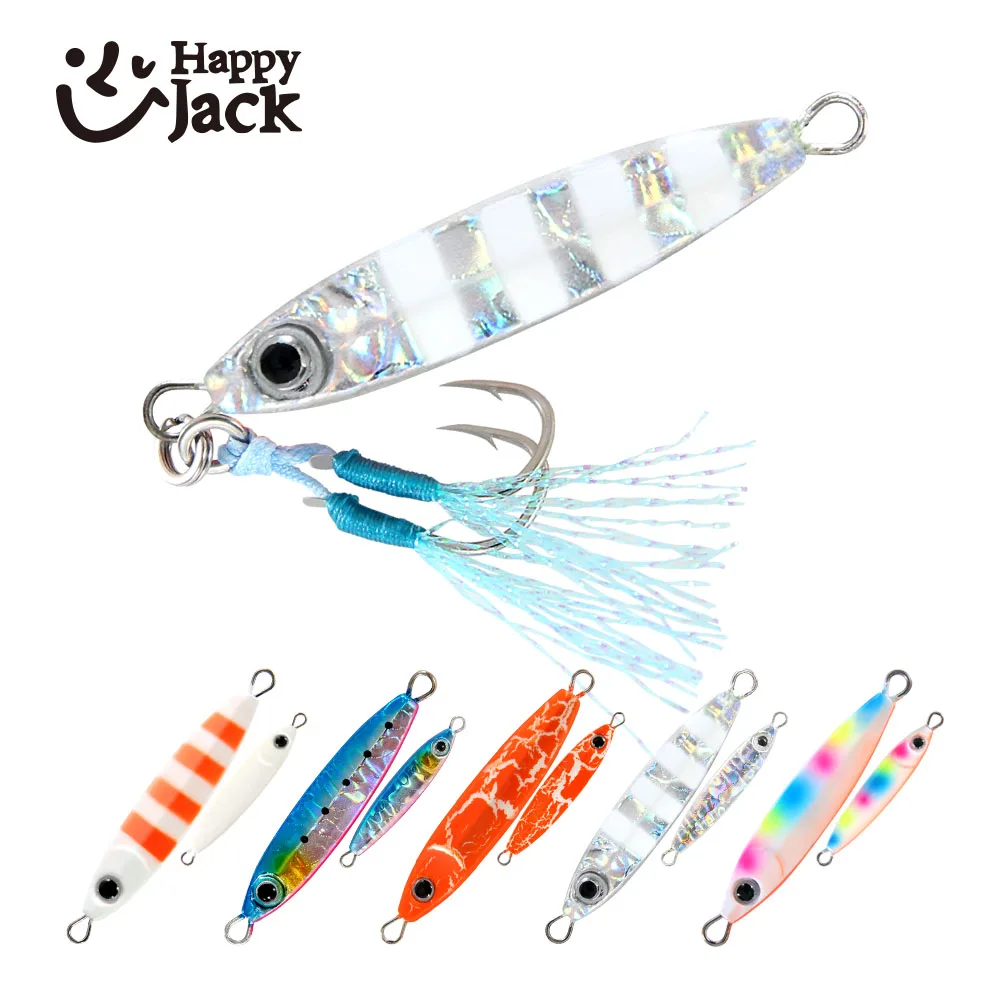 Lot De 5 Leurres Métalliques Jigging – 10G à 60G – Pêche En Mer Et Rivière