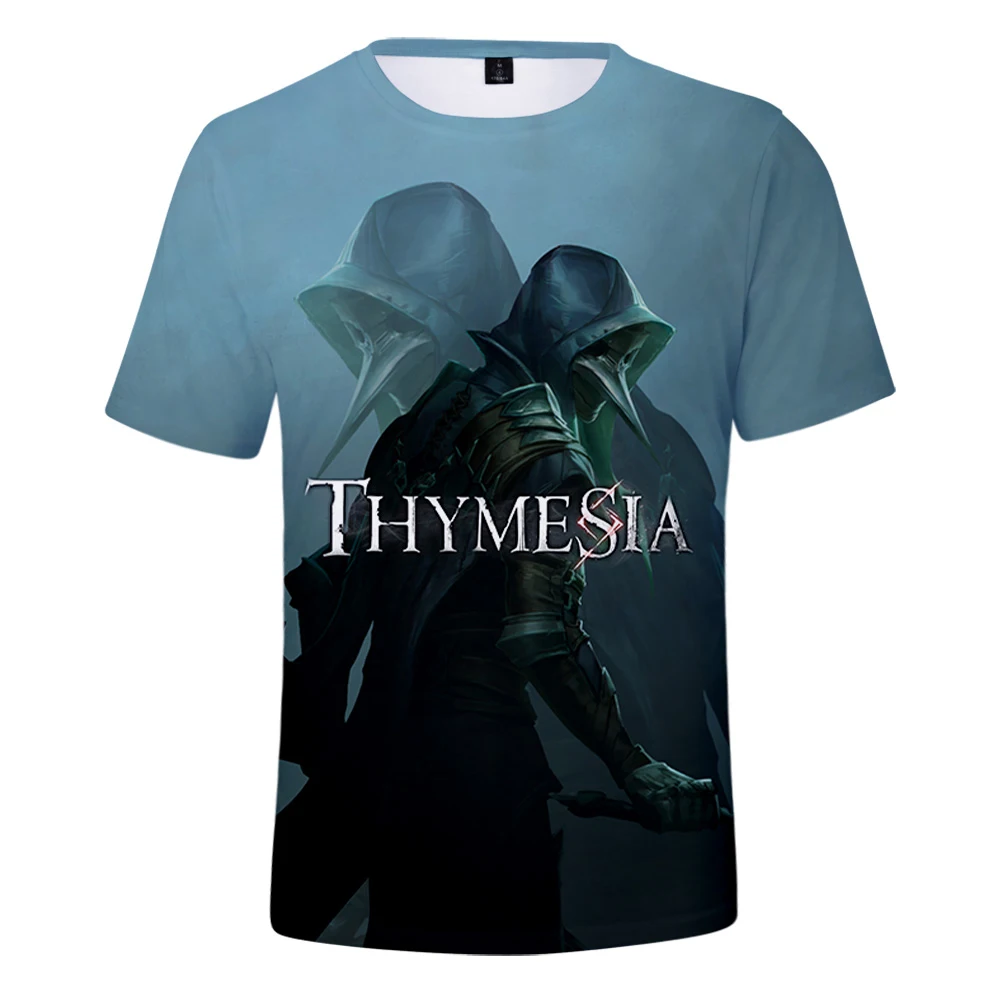 

Футболка Thymesia унисекс с круглым вырезом и коротким рукавом, мужская и женская футболка, уличная одежда в стиле Харадзюку, новинка 2022, одежда для игр 3D
