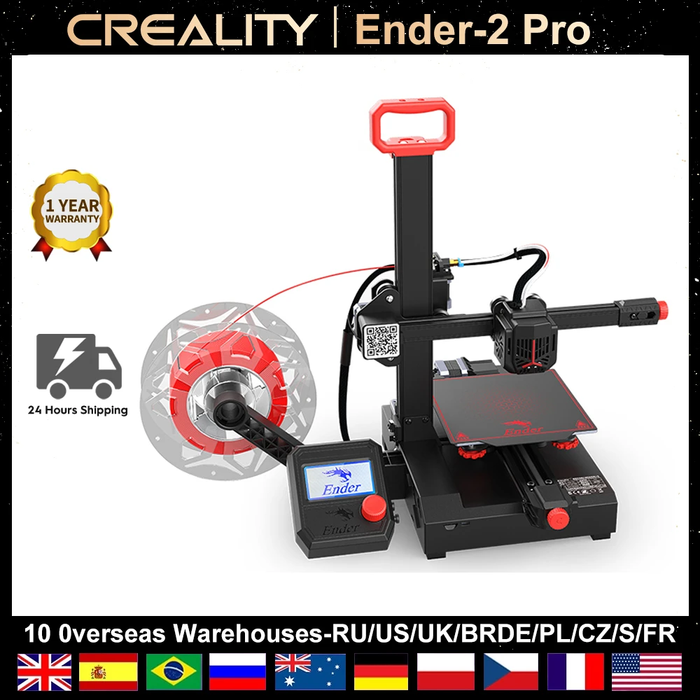 Creality Ender-2 Pro 3D Printer Light Portable Printing Size 165*165*180mm FDM Digital Impresora Ender 2 Pro 3D Bowden extruder