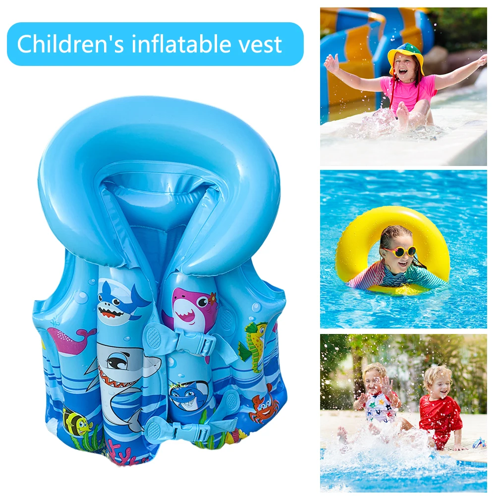 PVC Drifting Safety Vest Lightweight Inflatable Buoyancy Survival Suit Portable Safe Adjustable Webbing for Swimming Sea Fishing