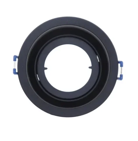 Popular Style Front Knob Design Anti-Glare Round Downlight Frame Rotatable LED Spotlight GU10 MR16 White Fixture Housing Frame