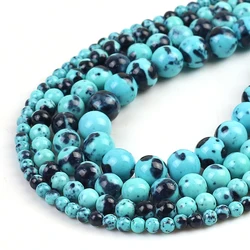 Vibrant Orange and Blue Jasper Round Beads for DIY Jewelry Making - Natural Loose Stones in Various Sizes (PURPLE)