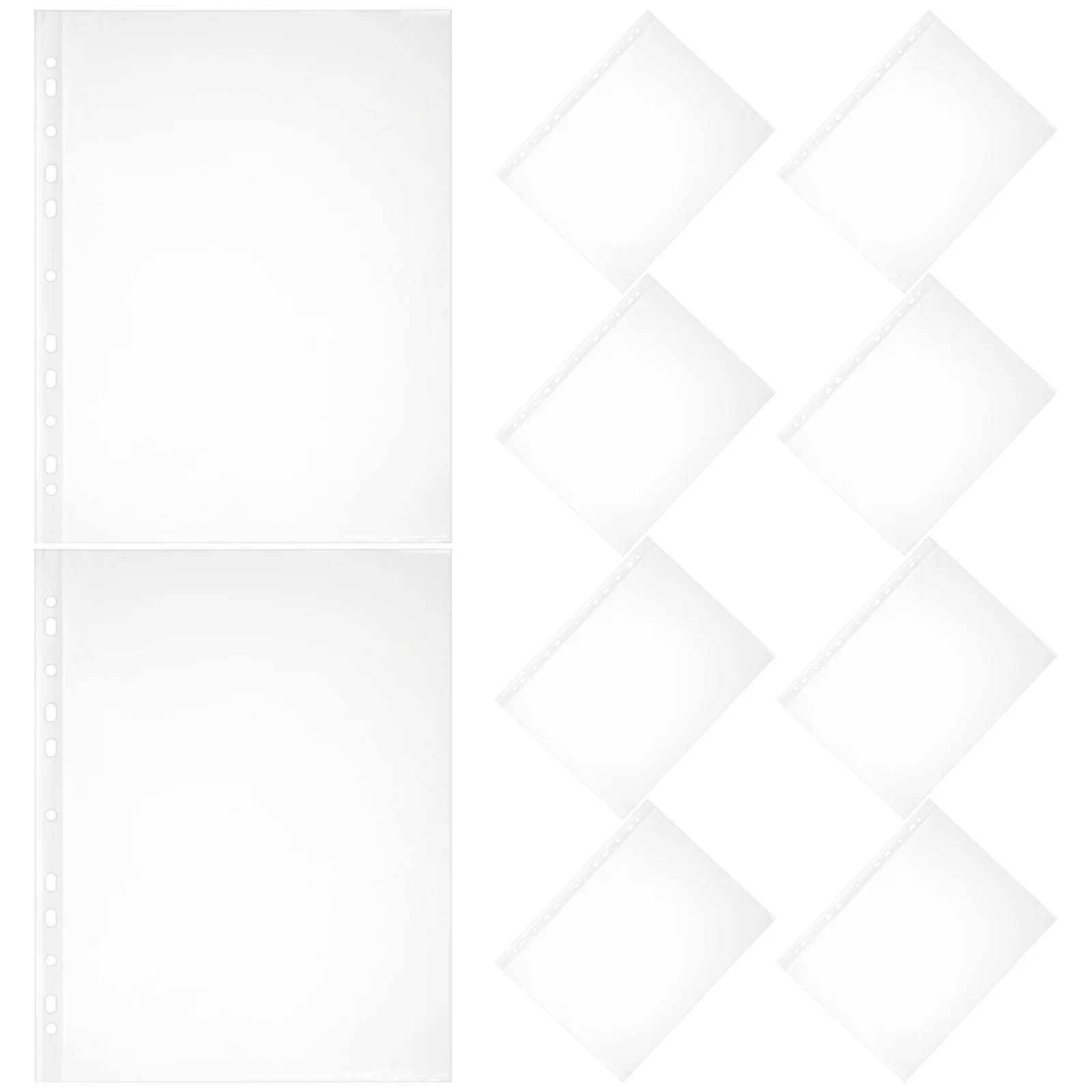 

100 Pcs Protective Film A4 File Bag Page Protectors Pp Clear Folders for Documents Plastic