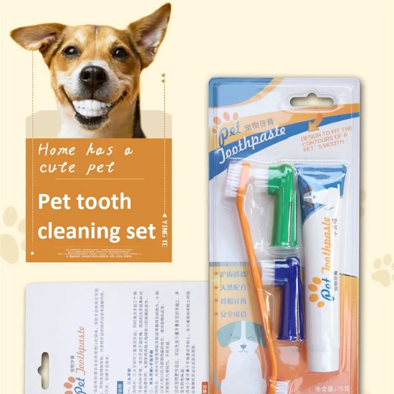 Dog Toothbrush Pet Products Dog Supplies Pet Dog Toothbrush Set Puppy
