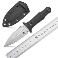 Sitivien ST13 Fixed Blade Knife K110 Stonewashed Steel Blade G10 Handle Full Tang Survival Knife for Outdoor EDC Camping Hunting 1