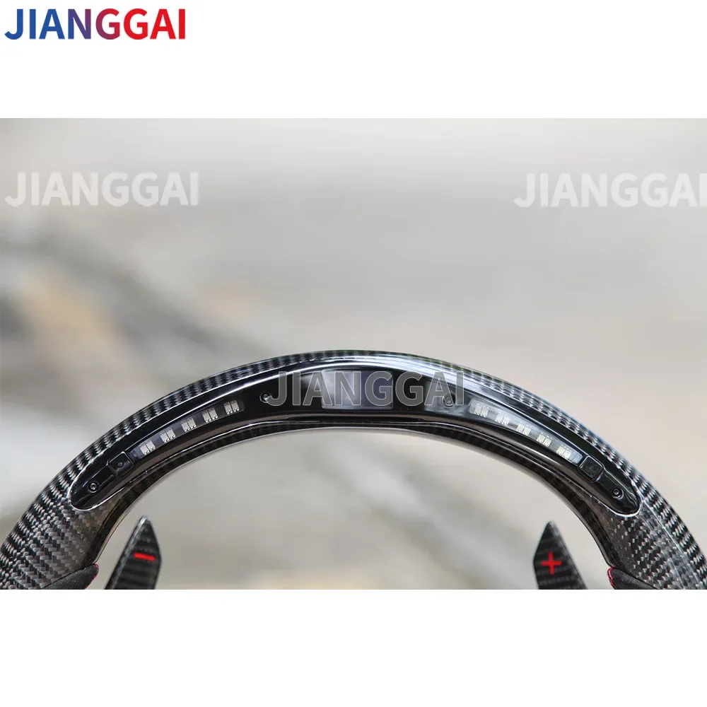 Carbon Fiber Steering Wheel For Audi S3 A3 S4 RS3 RS5 RS4 S5 A4 A5 RS3 B9 17-21 Customized Racing Steering Wheel Car Accessories
