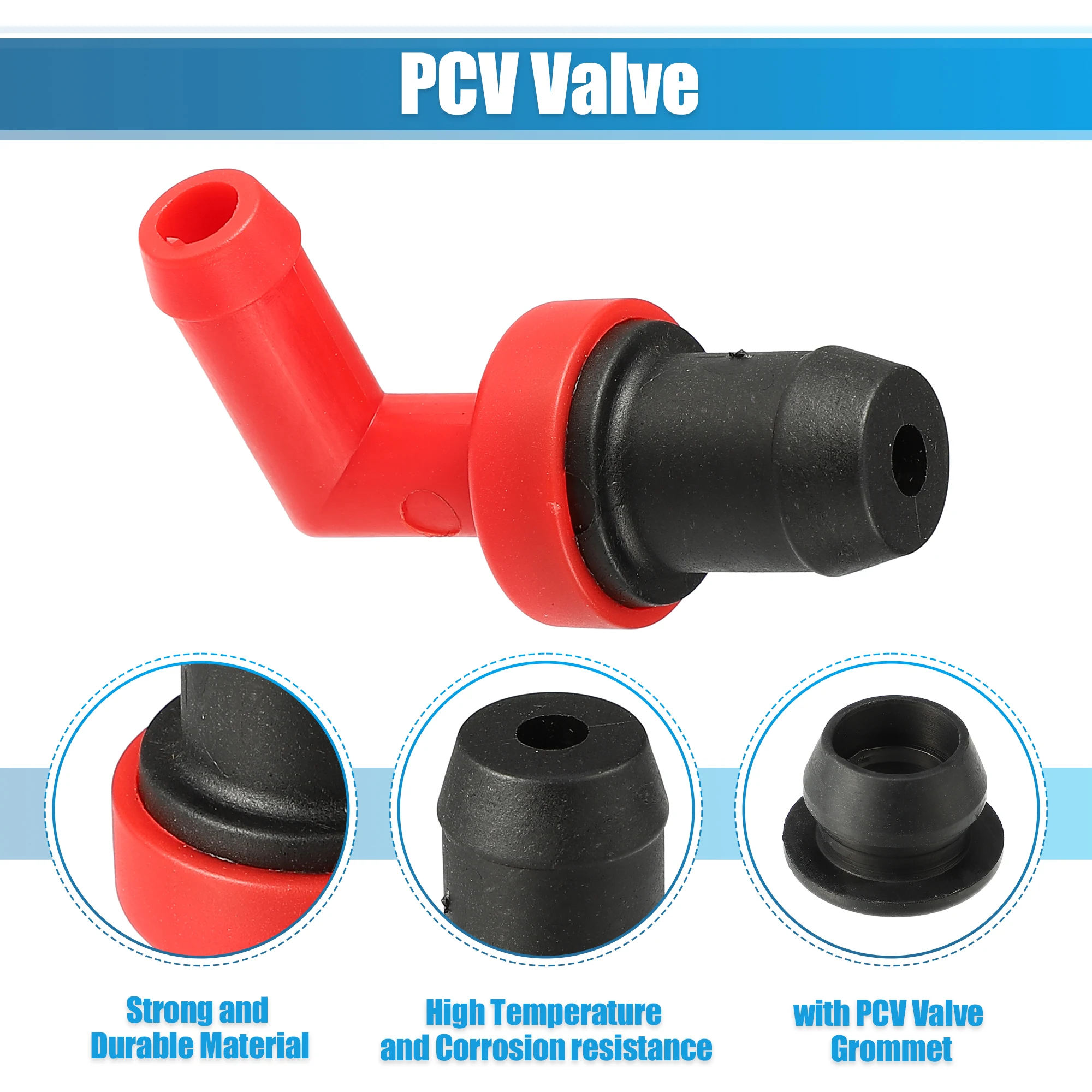 X Autohaux PCV Valve Grommet Kit Exhaust Positive Crankcase Ventilation Valve Fittings for Lexus RX300 1999-2001 No.1220420020