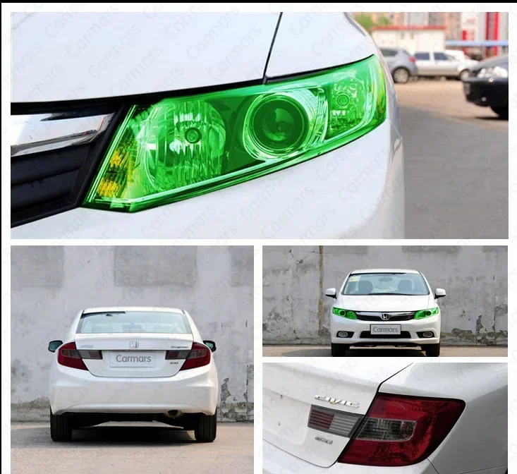 Car Headlight Taillight Protective Film Tint Vinyl Film Auto Lamp Film Sticker Sheet Color-Changing Smoke Matt Rear Fog Stickers