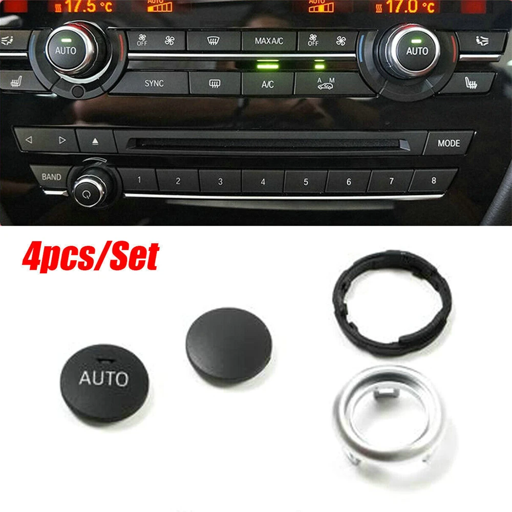 Air Conditioner A C Rotation Climate Control Knob Button with AUTO Words ​for BMW F10 F07 F02 for BMW 5 6 7 Series 61319393931