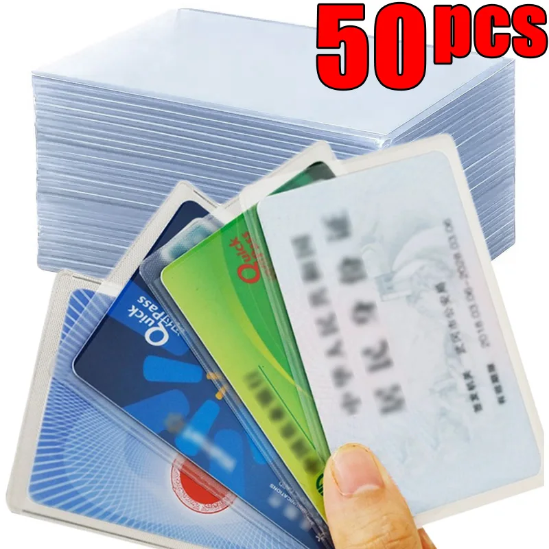 150 Custodie Per Carte Da Trading: 50 Rigide + 100 Morbide, Protezioni Trasparenti 7,6x10,2cm Per Carte Da Gioco, Credito, Baseball - 5
