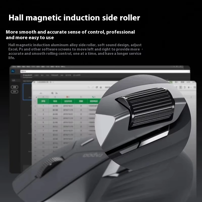 Rapoo MT760NL Bluetooth Mouse 3Mode Star Flash Ergonomics Lightweight Low Latency Long Battery Life Office Gaming Mouse