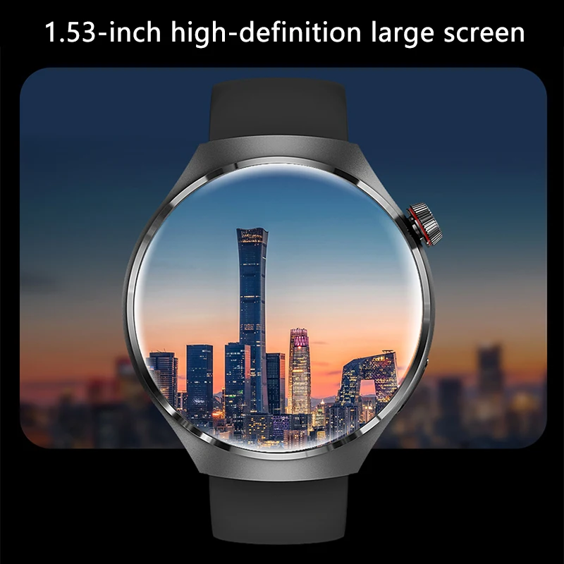 2025 New Watch 4 PRO Smartwatch Men GPS Tracker 150+ Sport Modes Waterproof Watch 1.53-inch Heart Rate Bluetooth Call Smartwatch