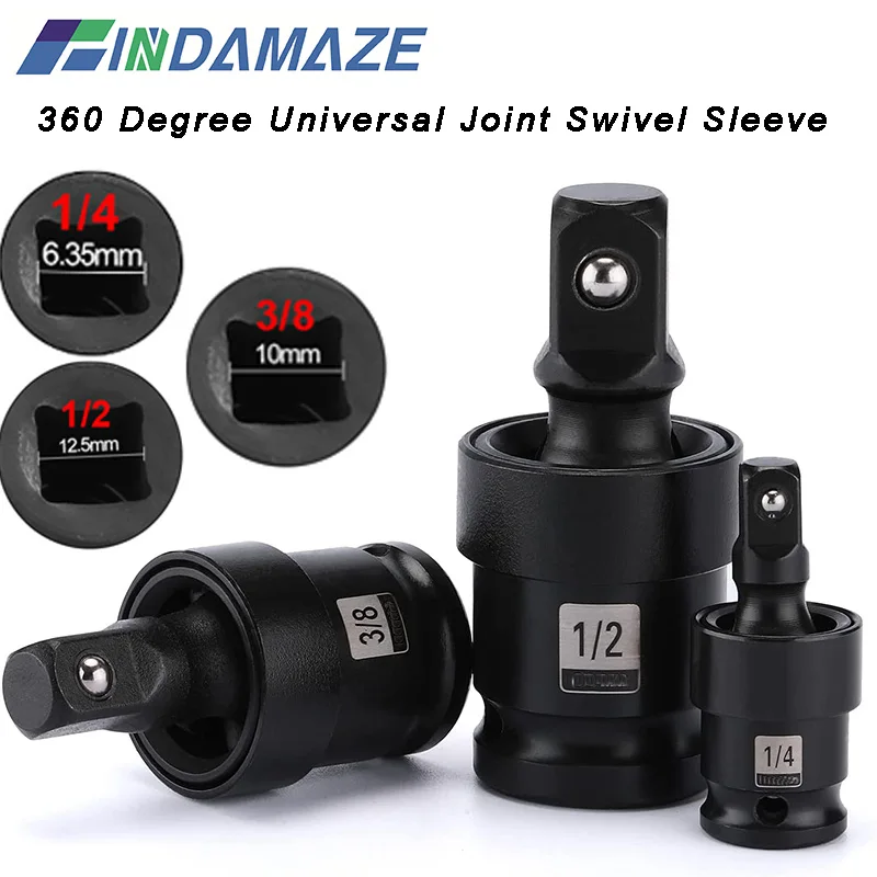 Universal Joint Swivel Socket 360 Degree UJoint Chrome Molybdenum