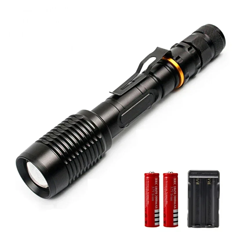 

Фонарик Banggood Z5 Ultra Super T6 светодиодный, фонарик для кемпинга на открытом воздухе, Водонепроницаемый зум, Перезаряжаемый велосипед, аккумулятор 18650