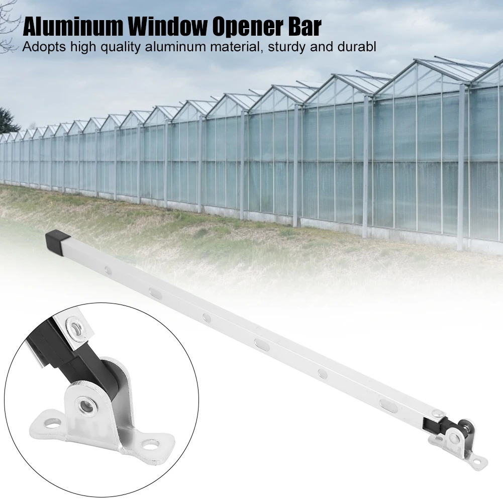 1pc Manual Aluminum Greenhouse Window Stay Kit Roof Vent Opener Bar Wind Bracing Limiter Support 39cm