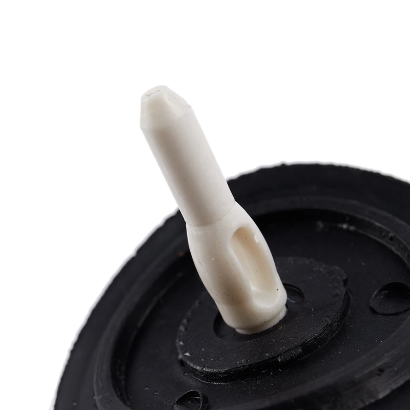 2X Food Waste Stopper Spin Lock Sink Drain Strainer 3.1 Inch Dia White Black Plastic 2