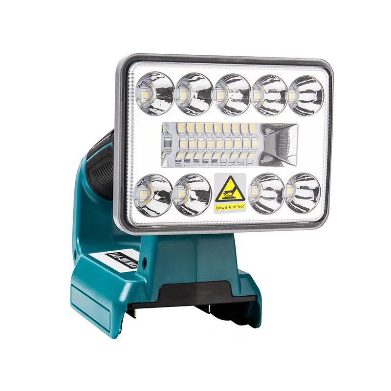 para Makita Lâmpada Led 18v sem Fio Led Lanterna Luz de Trabalho Lanterna sem Bateria Usb ao ar Livre Iluminação Emergência Holofotes - Image 4