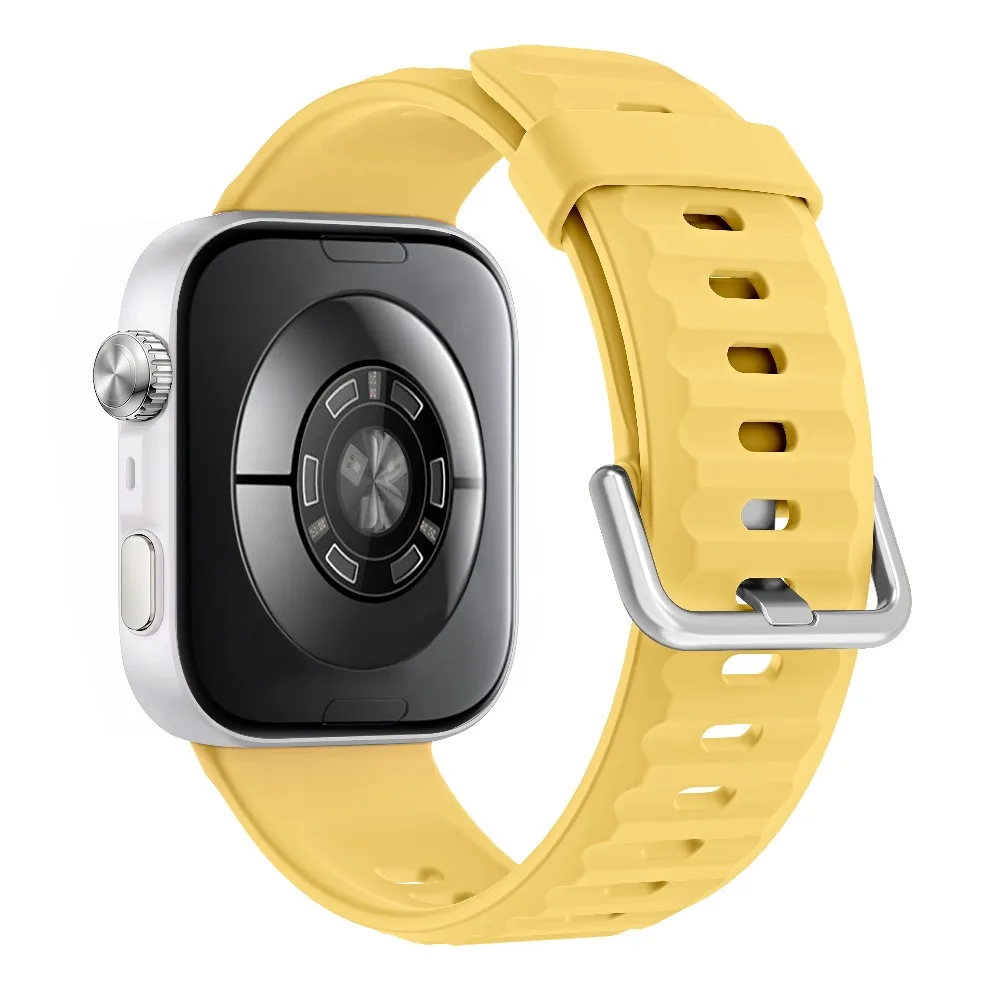 Enhanced Silicone Watch Band with Dedicated Connector - Waterproof Strap