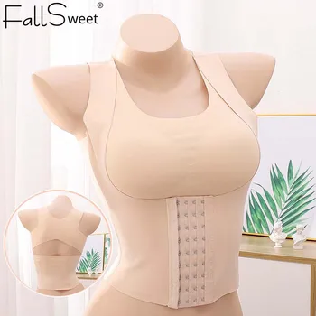 FallSweet Posture Corrector Bra for Women 3 in 1 Seamless Wireless Shapewear Large Size Sport Bralette Underwear Female Lingerie