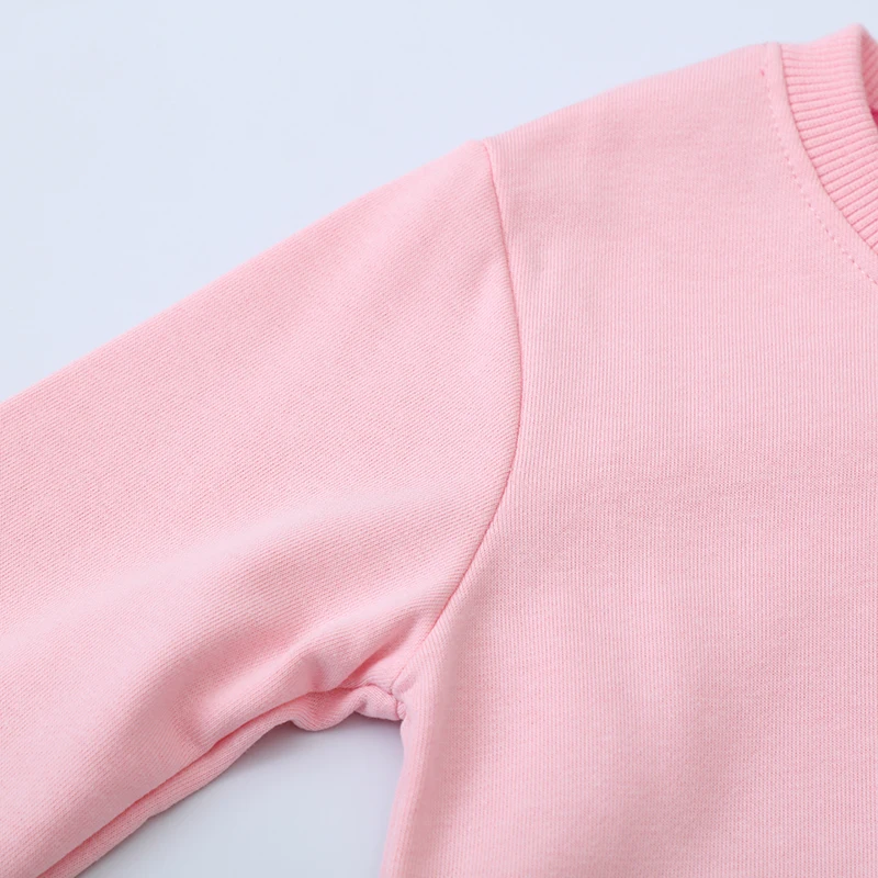 New Autumn Spring Children's Clothing Baby Girls Kids Clothes Embroidery Cartoon Unicorn Stars Sweatshirts