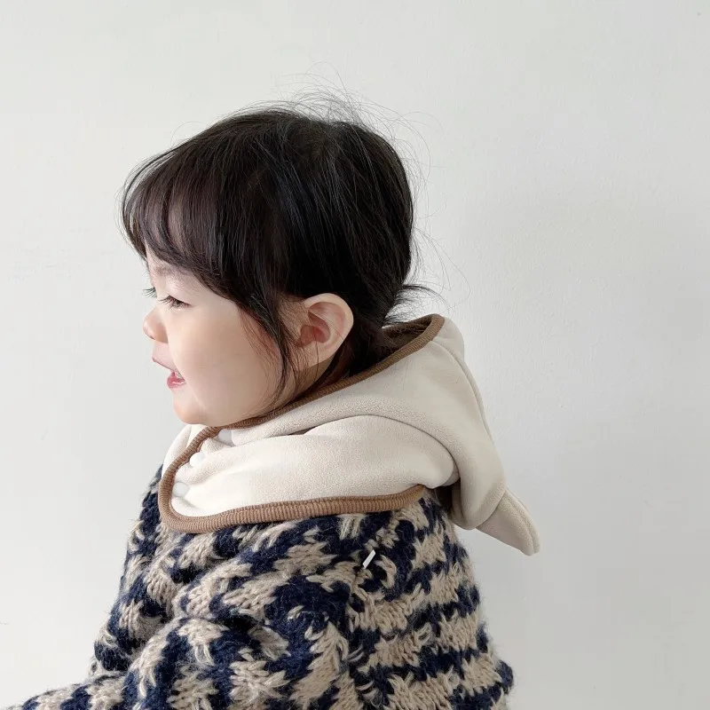 0-2Y Infant Baby Hat Autumn Winter Beanie Warm Hooded Neck Warmer Hats Soft Fleece Lined Unisex Toddler Winter Hats