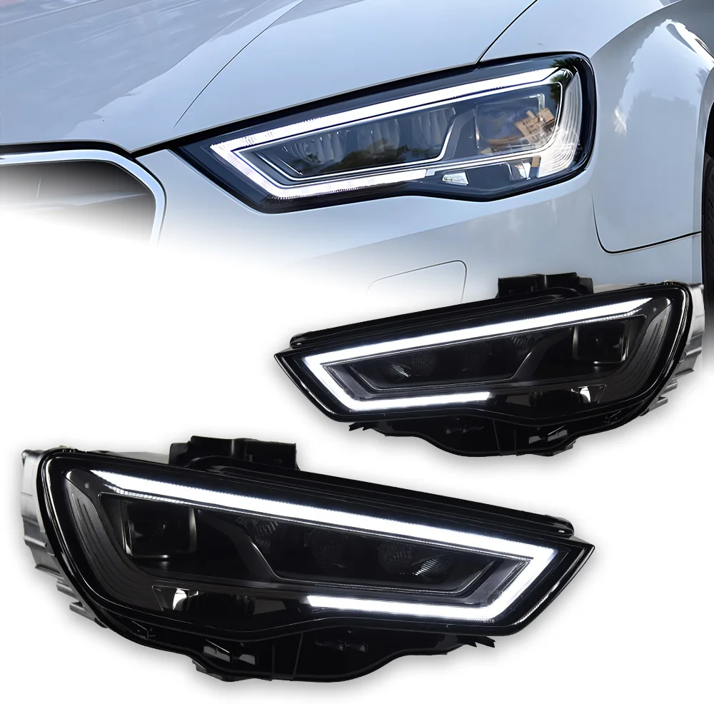 AKD Car Styling Head Lamp for Audi A3 Headlights 2014-2016 A3 8V LED  Headlight Projector Lens DRL Head Lamp Auto Accessories