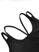 Minimalist Double-Strap Camisole, Slim-Fit V-Neck Design, Silk-Cool Breathable Fabric, Sleeveless Cool Summer Outer Layer, All-S - Image 5