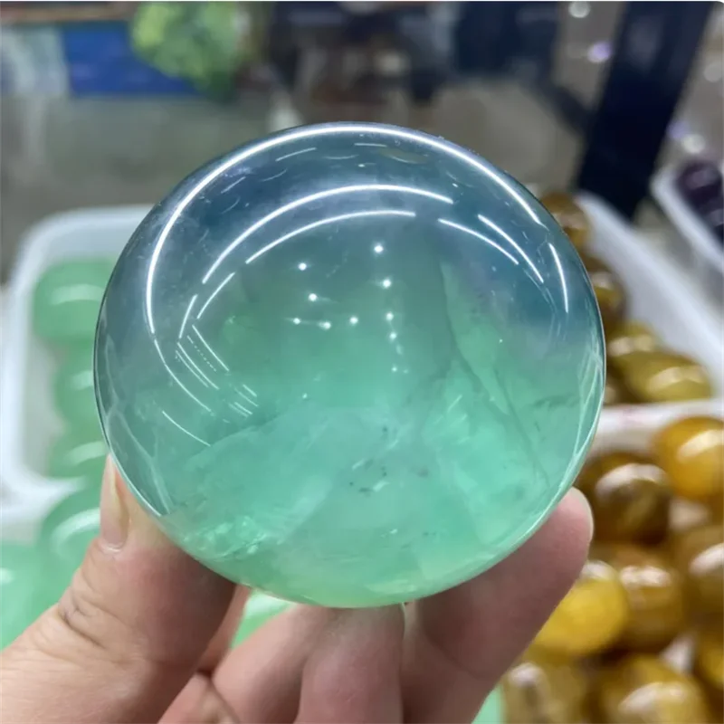 

Natural quartz Crystal Ball Green fluorite ball Polishing Massage Reiki treatment Exquisite room decoration ore souvenir Gift