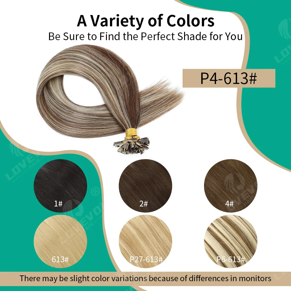 Estensioni dei capelli umani Remy con punta a V dritta Fusion Hair Nail Punta a V Capsule di cheratina precollate Estensioni dei capelli 12-26" - immagine 5